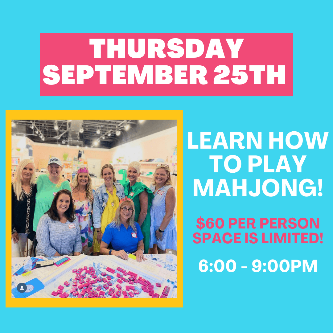 09-25 | Learn How To Play Mahjong Class at The Happy Southerner - Reserve Your Seat - September 25th The Happy Southerner