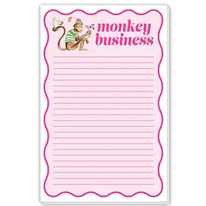 Monkey Business Monkey with Martini Large Notepad