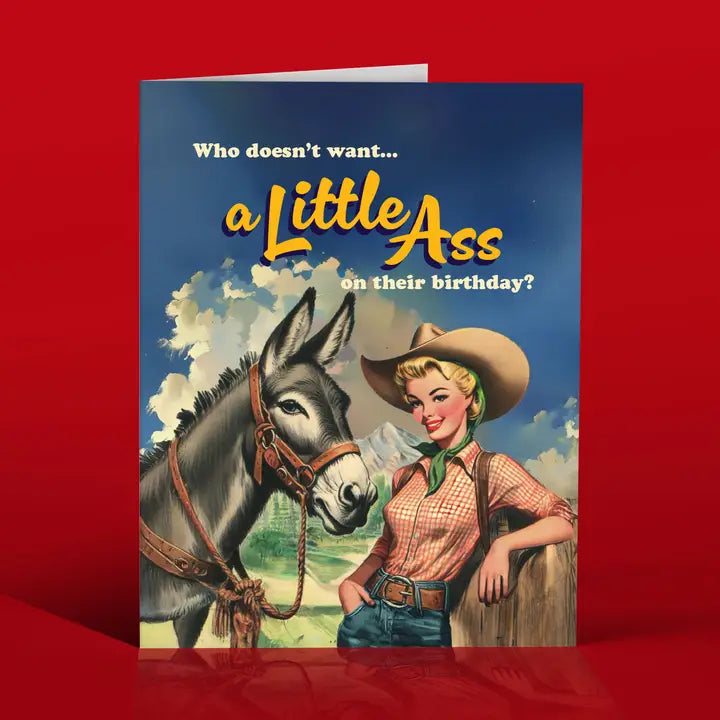 Little Ass Birthday Card
