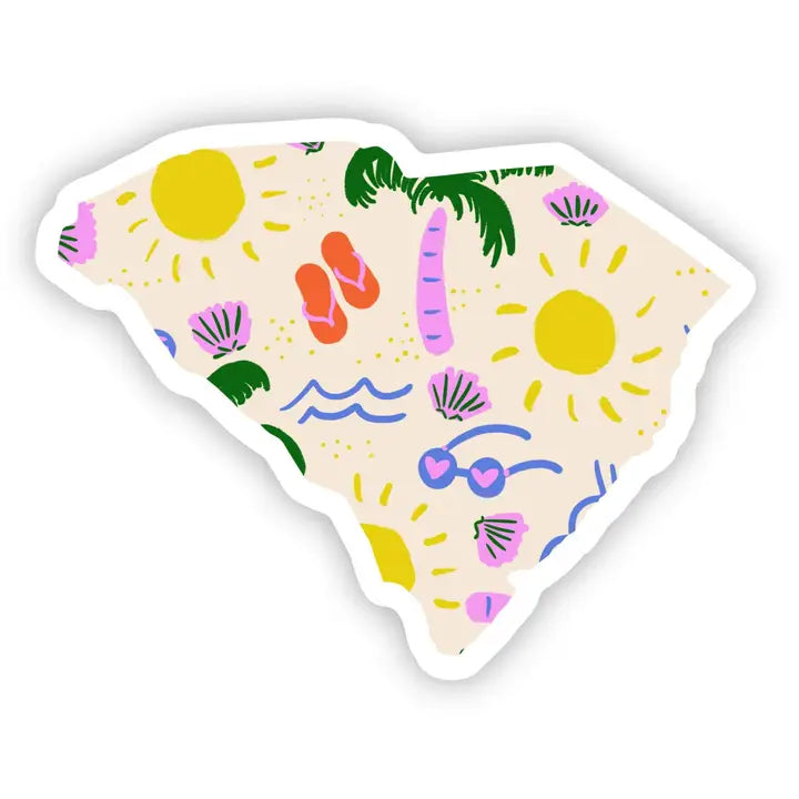 South Carolina Sticker - Beach