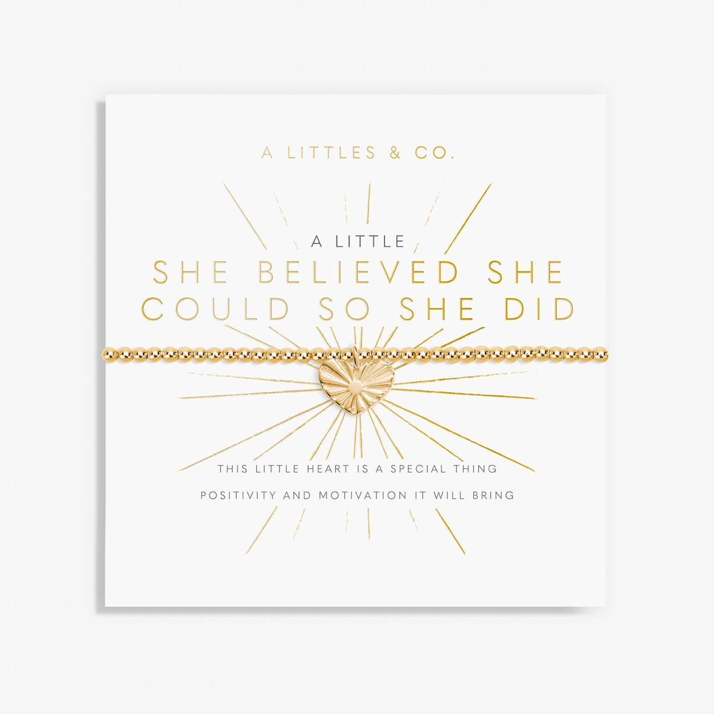 A Little 'She Believed She Could So She Did' Bracelet The Happy Southerner