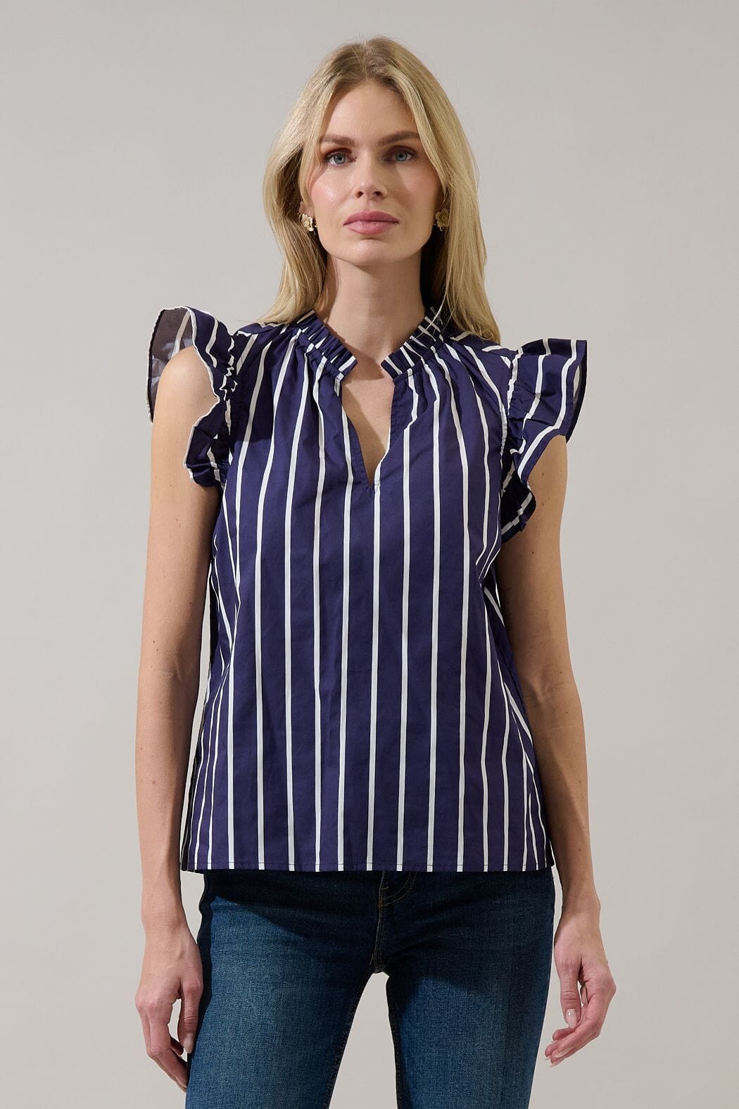 Adlina Ruffle Top The Happy Southerner