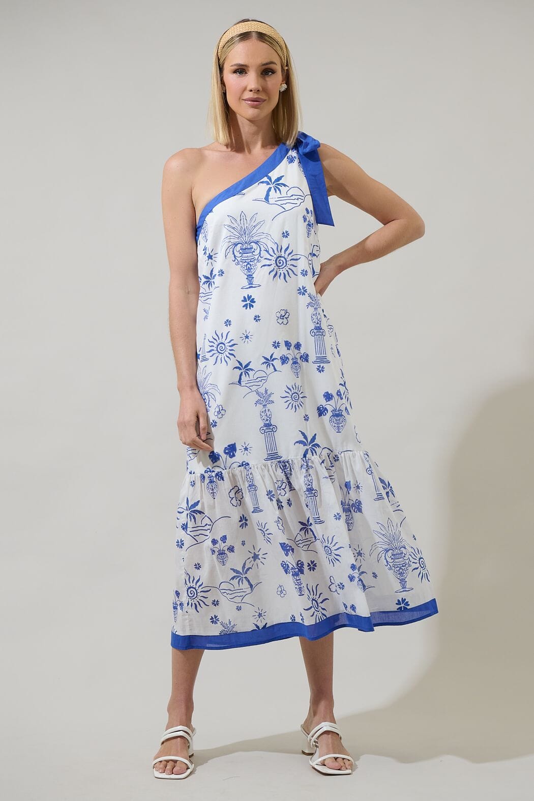 Alvina Tropics Nicol One Shoulder Maxi Dress The Happy Southerner
