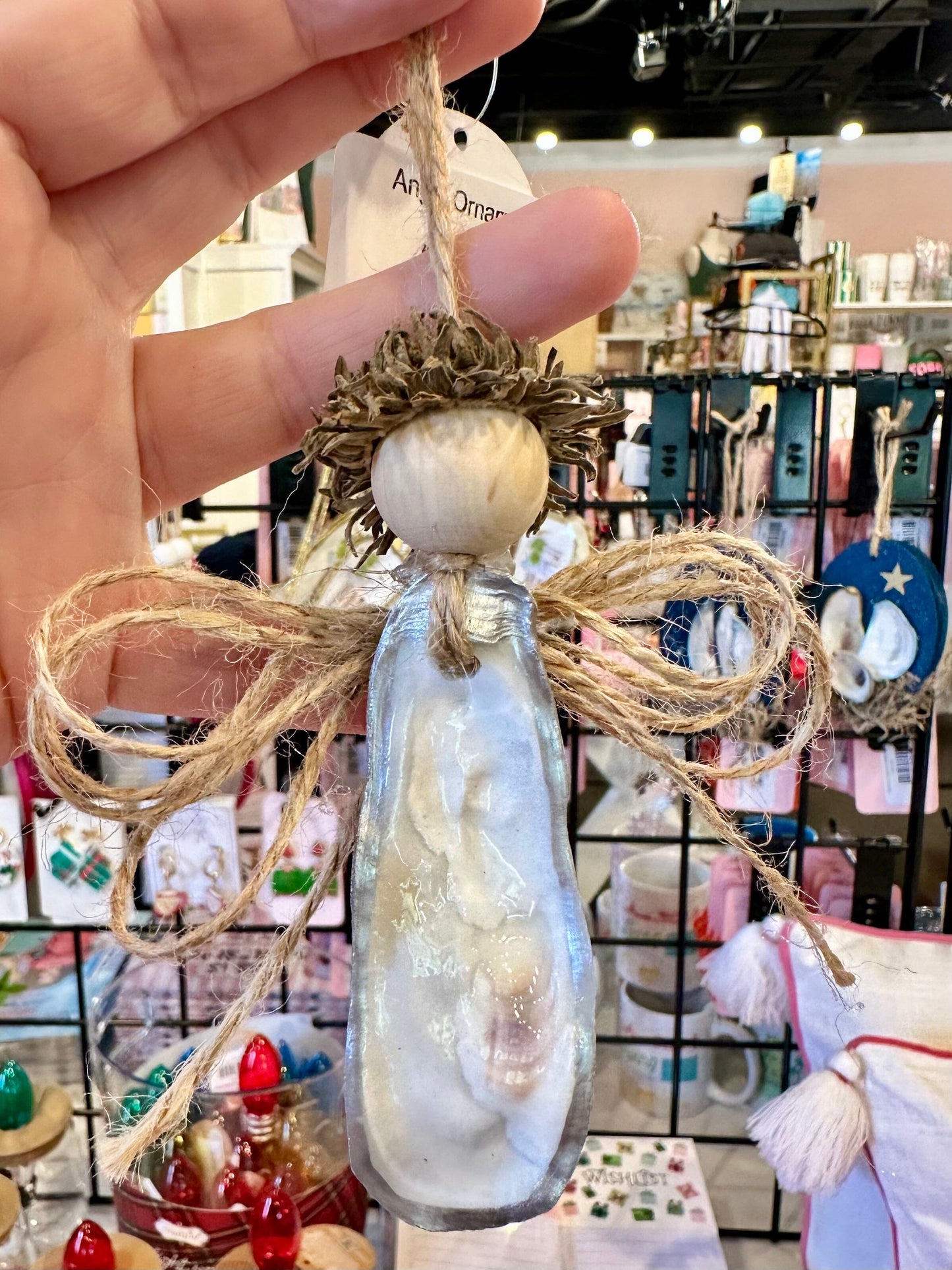 Angel Ornament Silver The Happy Southerner