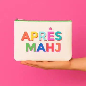 Apres Mahj Leather Bag Pouch Mahjong Gift Cosmetic Bag The Happy Southerner