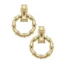 Bamboo Horsebit Earrings The Happy Southerner