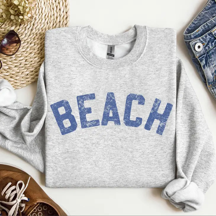Beach Crewneck Sweatshirt The Happy Southerner