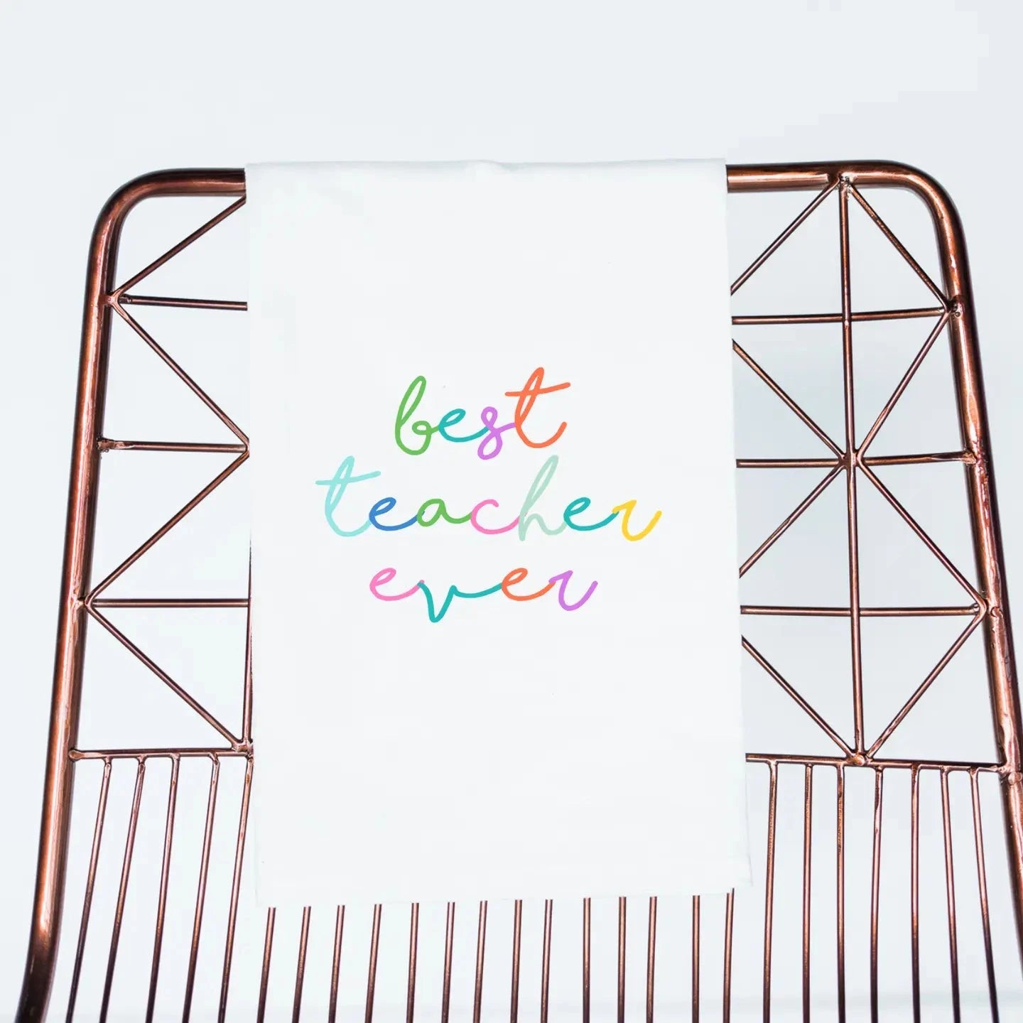 Best Teacher Ever Colorful Gift Towel The Happy Southerner