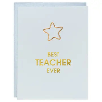 Best Teacher Ever Greeting Card The Happy Southerner