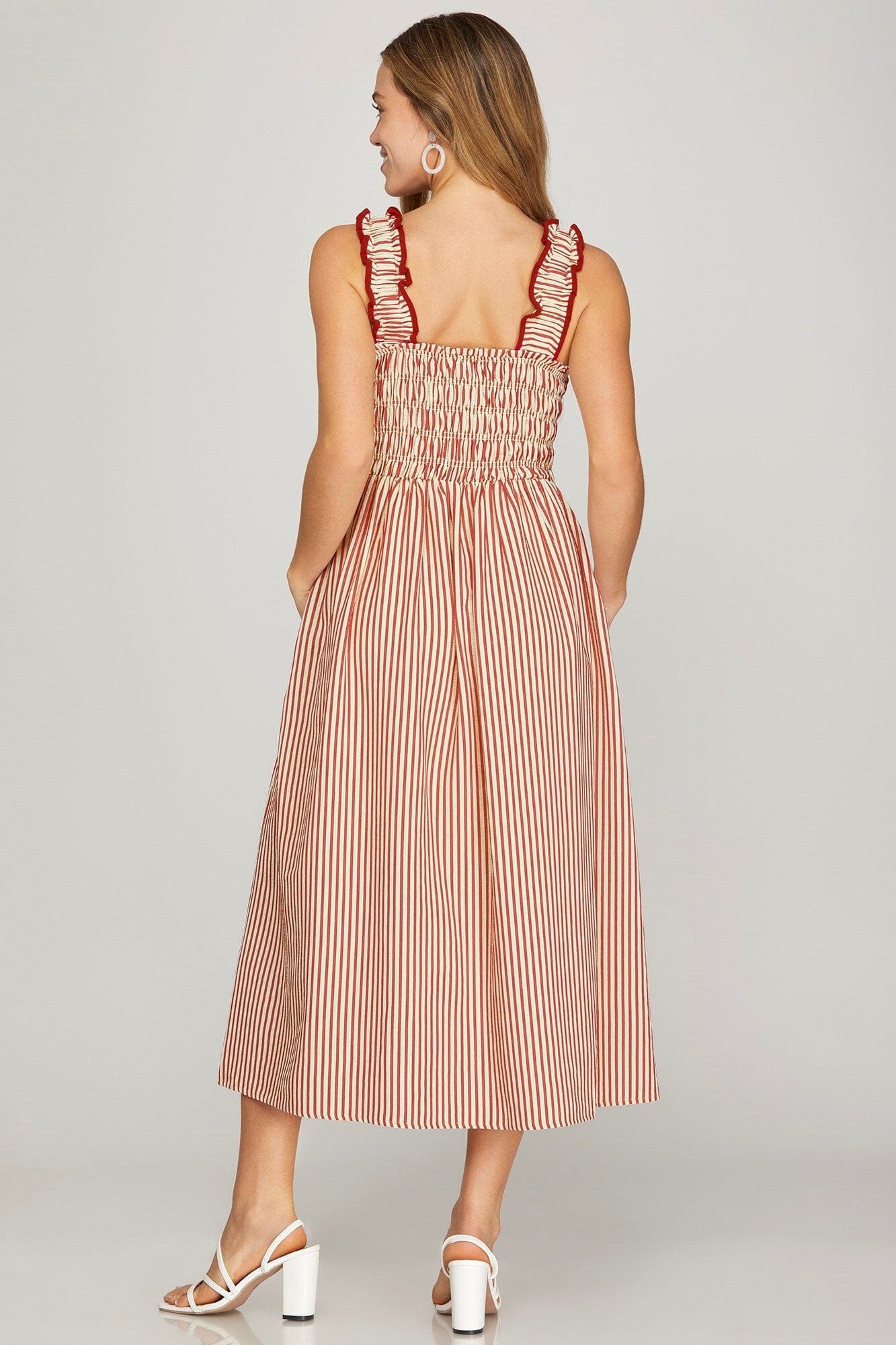 Boardwalk Breeze Midi - Red The Happy Southerner