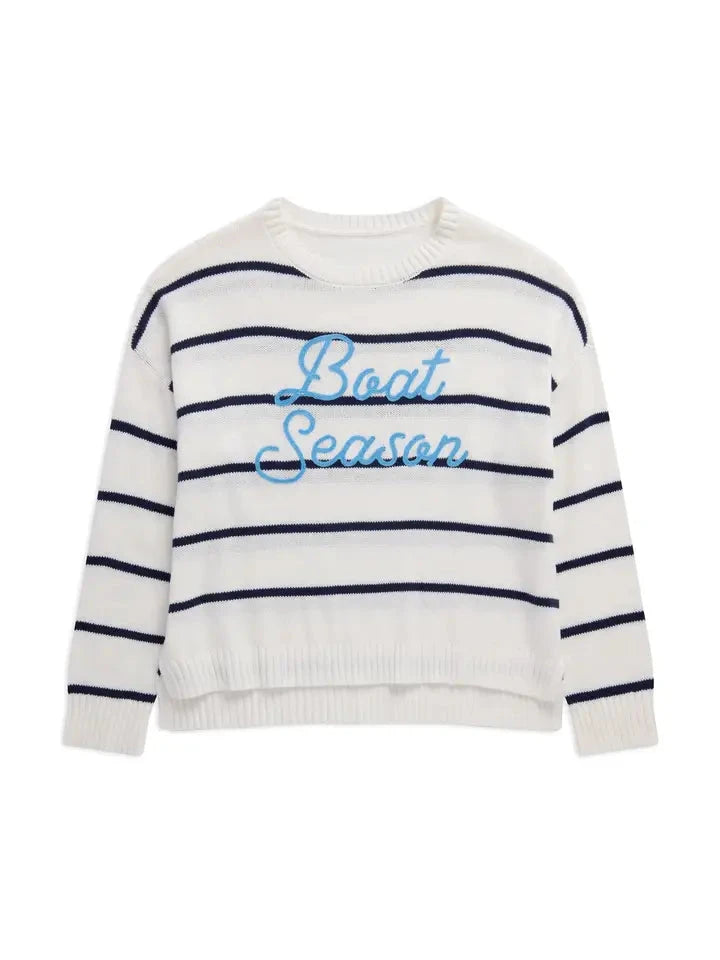 Boat Season Relaxed Fit Sweater The Happy Southerner