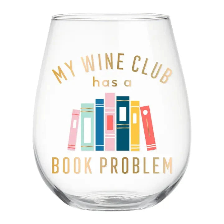 Book Club Stemless Wine Glass The Happy Southerner