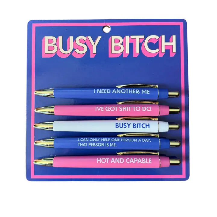 Busy Bitch Pen Set The Happy Southerner
