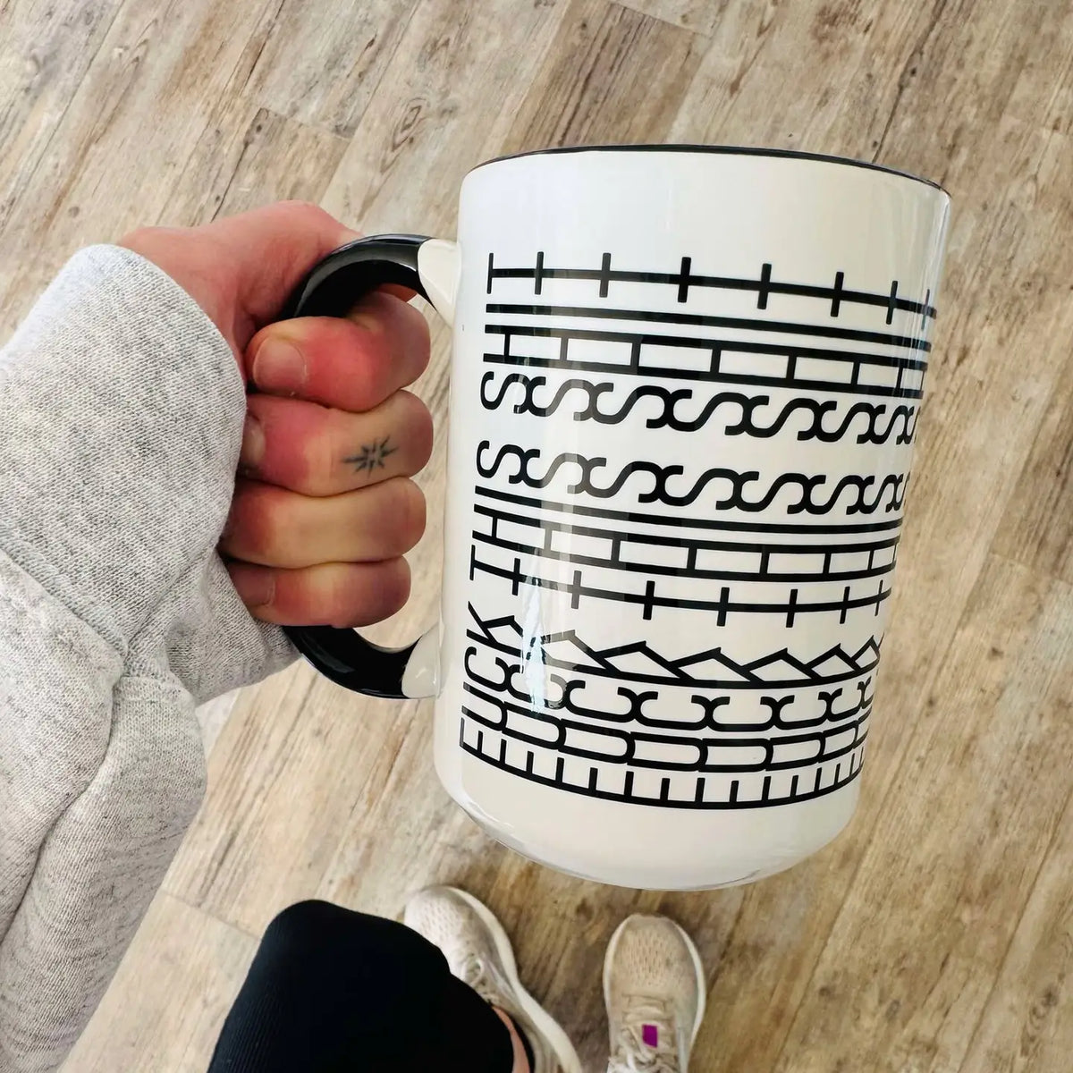 F this coffee mug