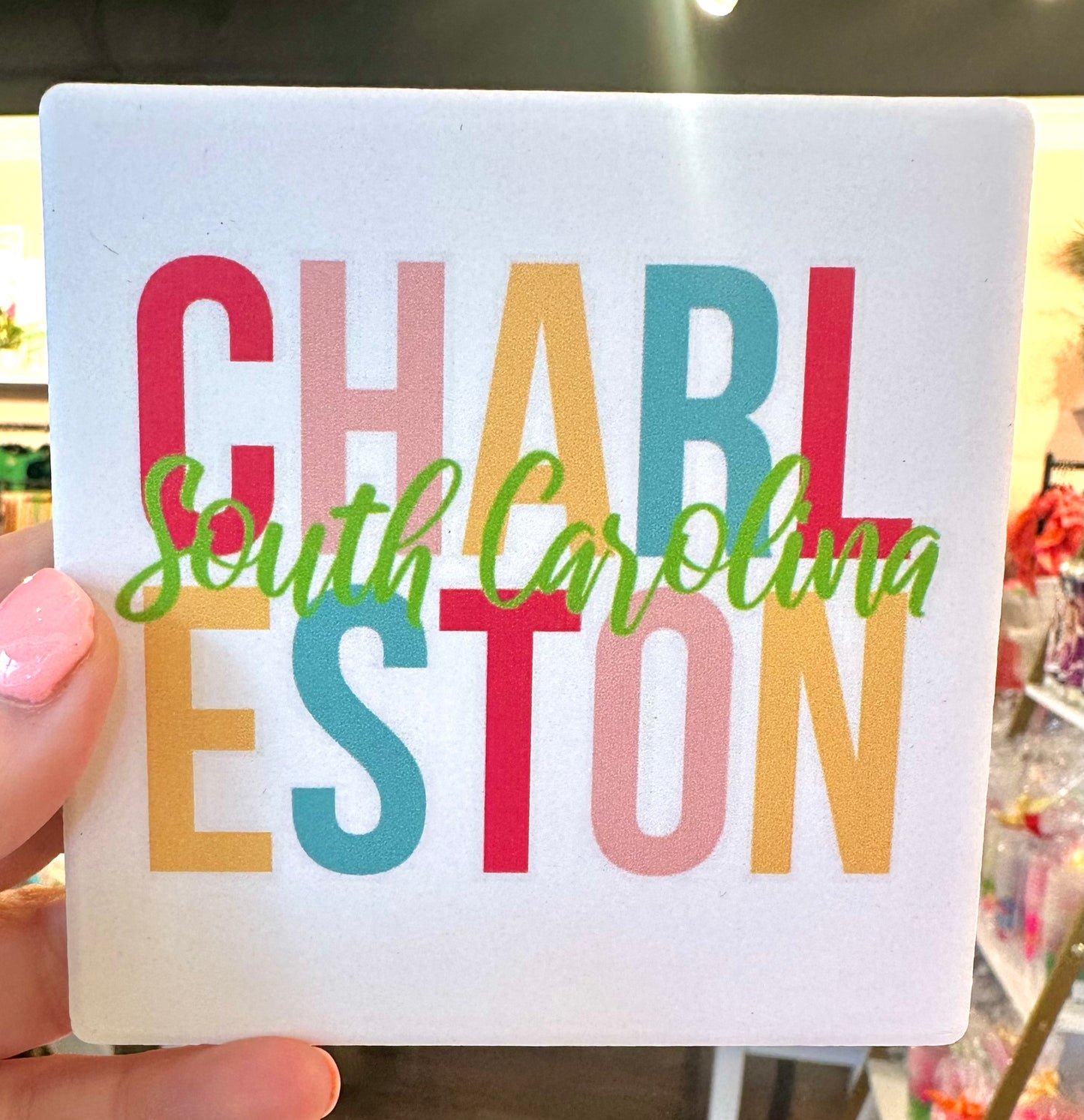 Ceramic Square Coaster The Happy Southerner