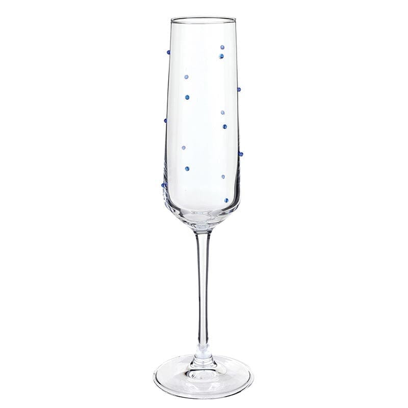 Champagne Glass - Blue Beads The Happy Southerner