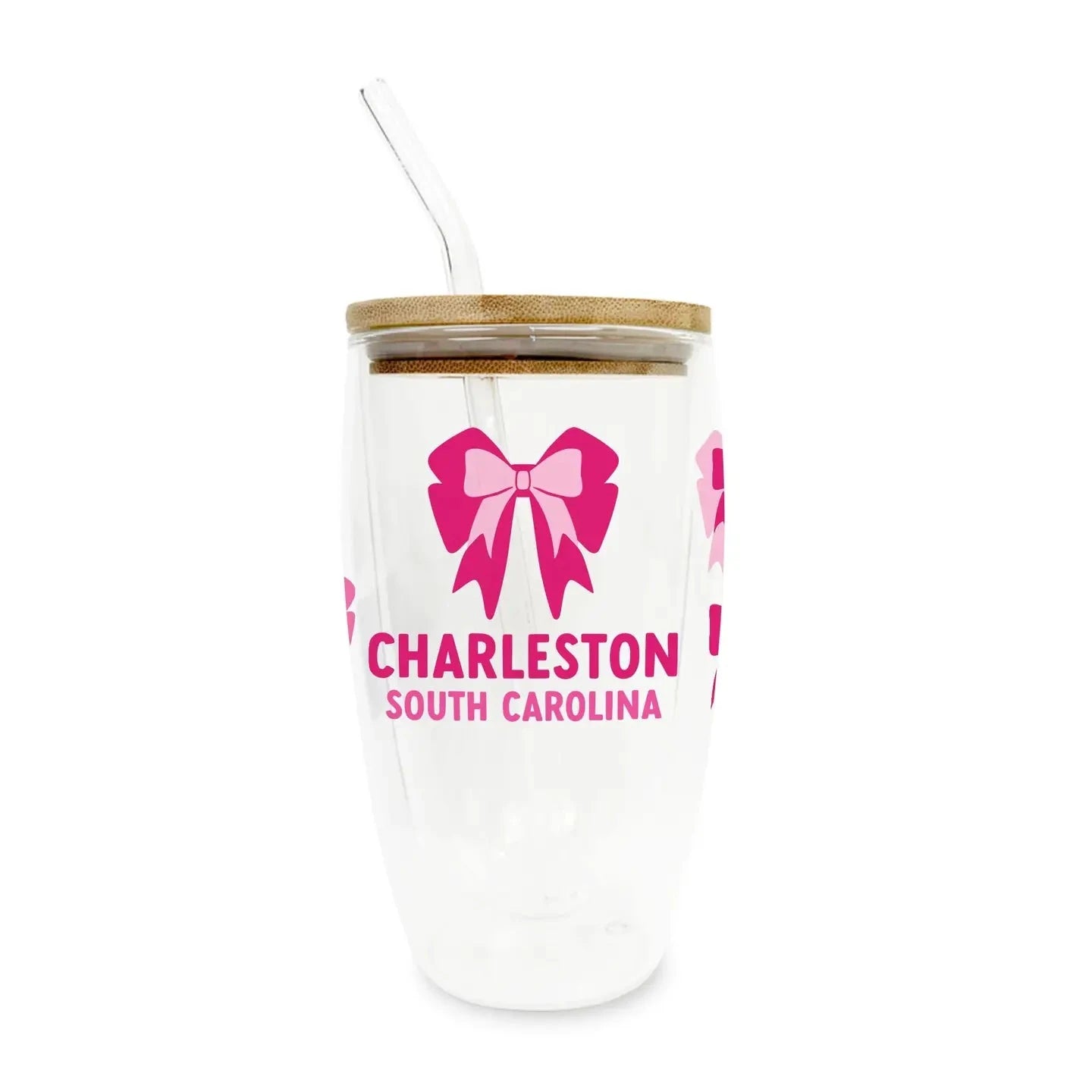 Charleston Bow Glass Tumbler The Happy Southerner