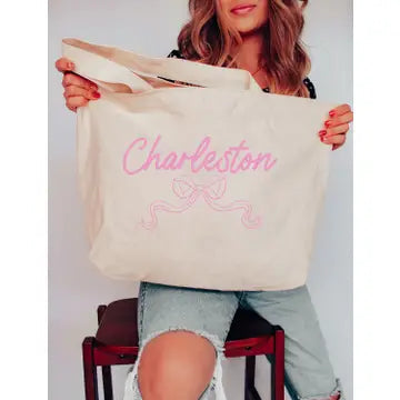 Charleston Bow Tote Bag The Happy Southerner