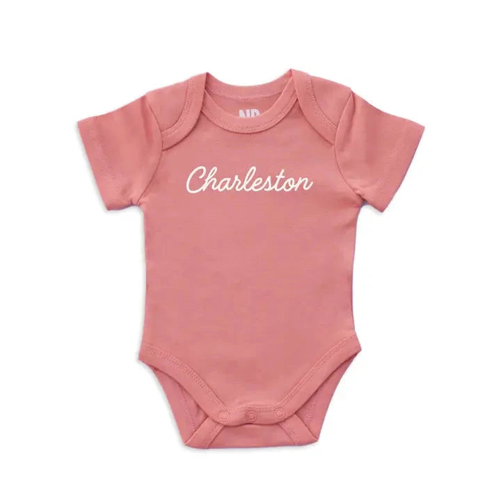 Charleston Cursive Onesie The Happy Southerner