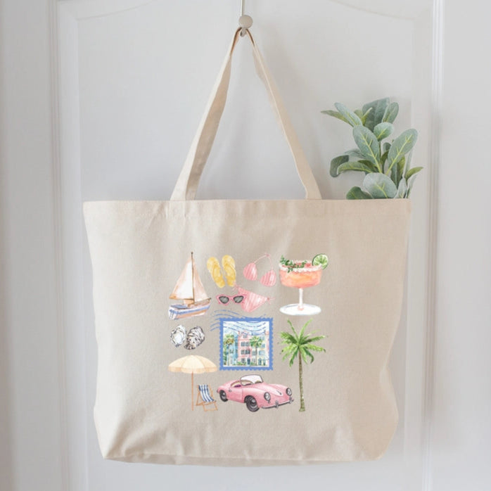 Charleston Icons Tote Bag The Happy Southerner