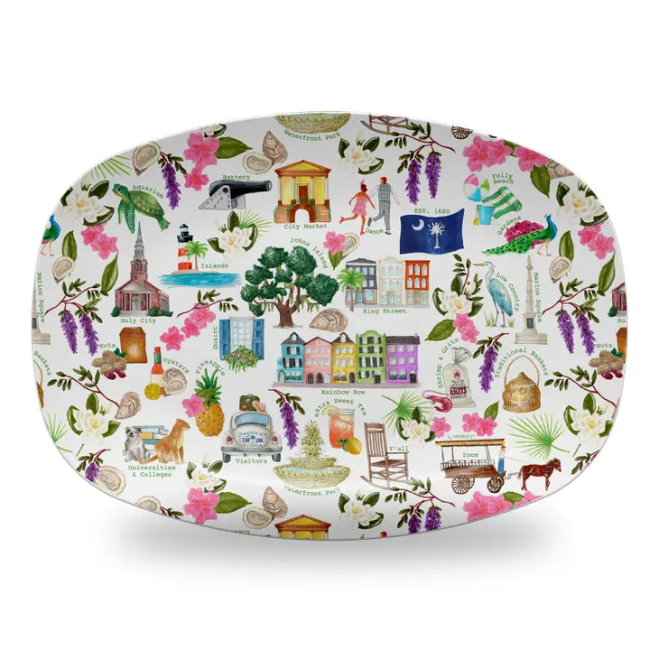 Charleston Pattern Unbreakable Platter The Happy Southerner