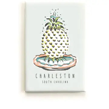 Charleston Pineapple Fountain Magnet The Happy Southerner