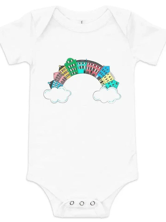 Charleston Rainbow Row Baby Onesie The Happy Southerner