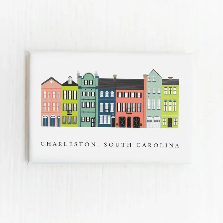 Charleston Rainbow Row Magnet The Happy Southerner