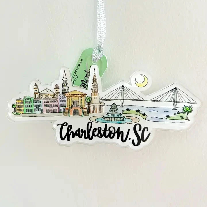 Charleston, Sc South Carolina Skyline Ornament The Happy Southerner