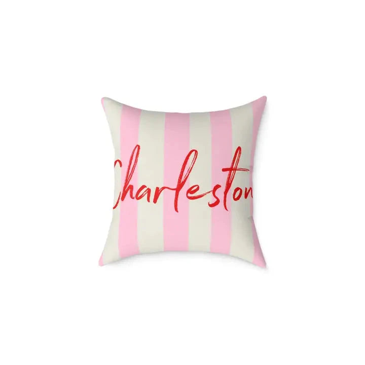 Charleston Striped Pillow The Happy Southerner