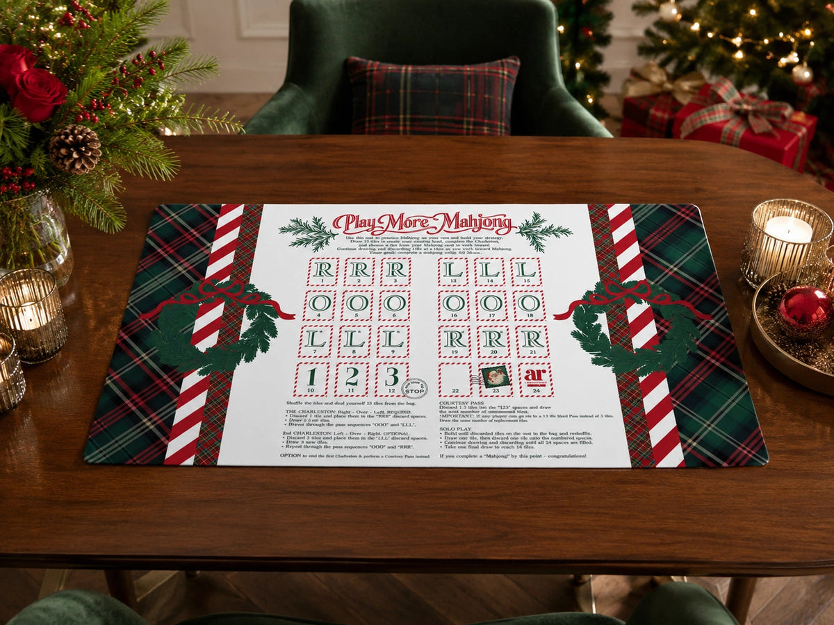 Christmas Solo Play Mahjong Mat The Happy Southerner