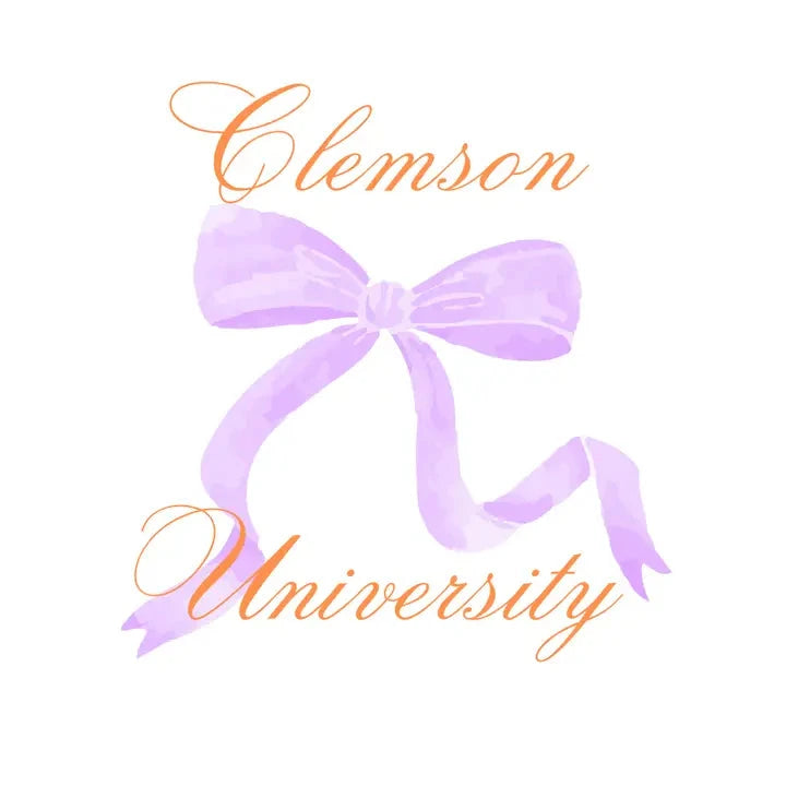 Clemson Bow Button The Happy Southerner