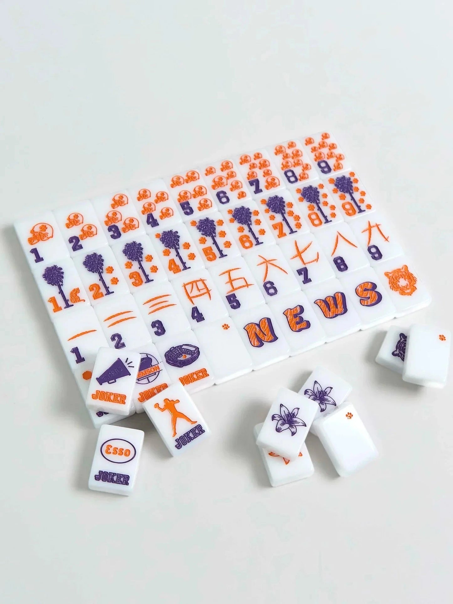 Clemson Mahjong Tiles The Happy Southerner
