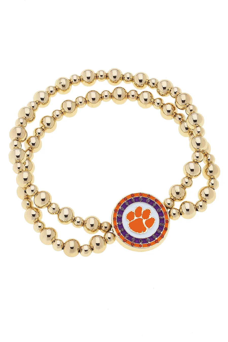 Clemson Tigers Bead Stretch Bracelet The Happy Southerner