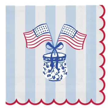 Cocktail Napkin American Stripes The Happy Southerner