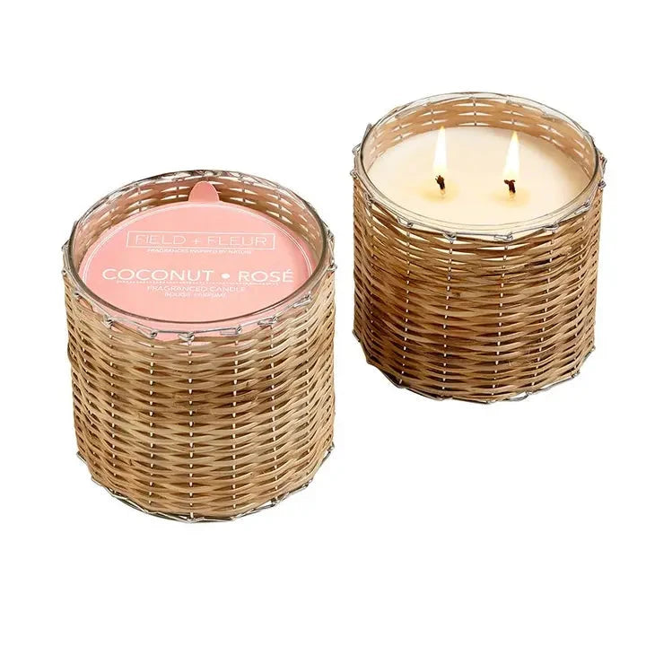 Coconut Rose' 2 Wick Candle The Happy Southerner