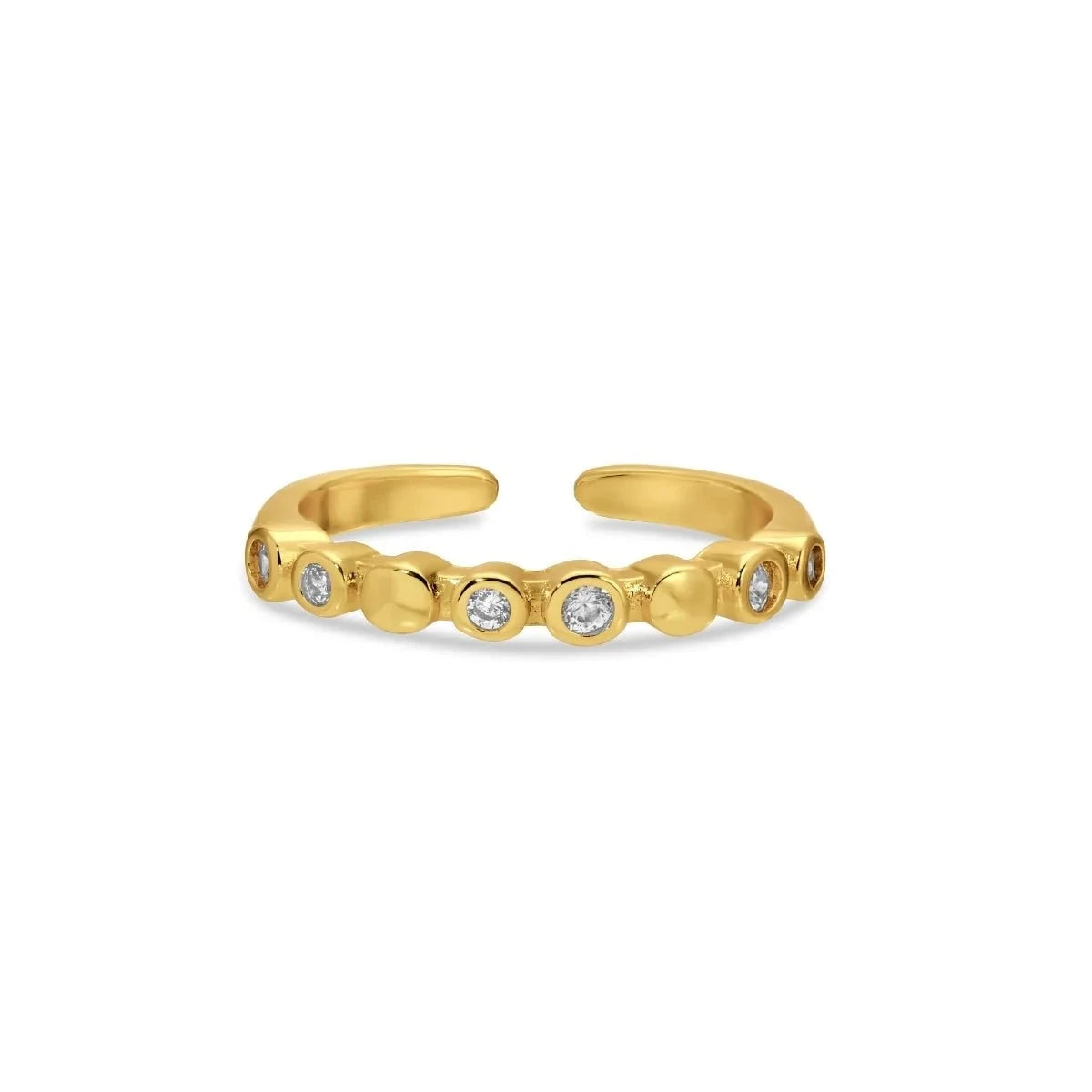 Delicate Cubic Zirconia Adjustable Ring The Happy Southerner