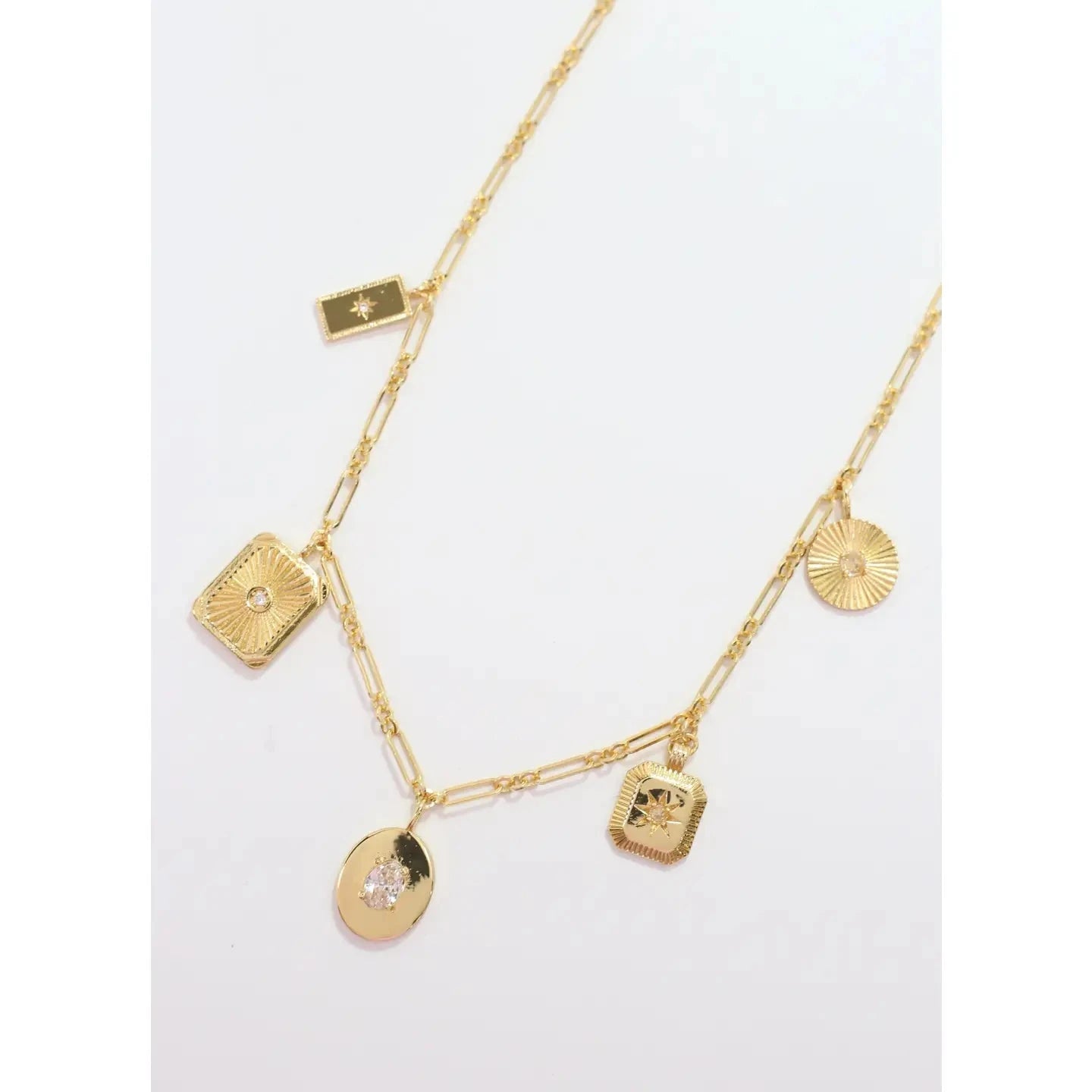 Delizia Charm Necklace Gold The Happy Southerner