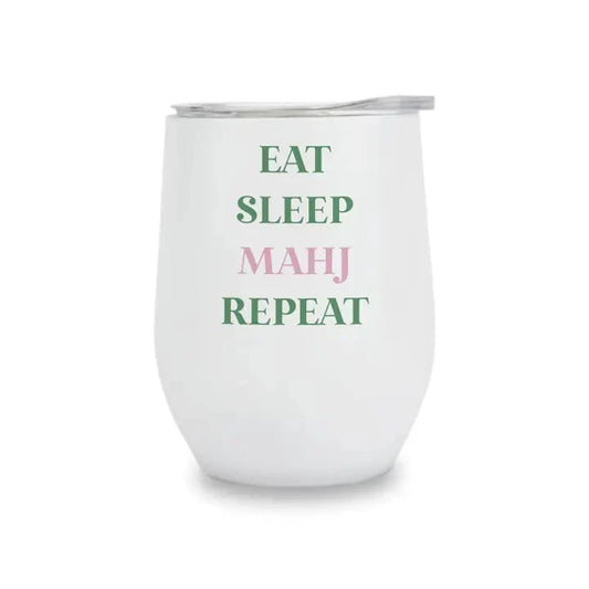 Eat, Sleep, Mahj Repeat Tumbler The Happy Southerner
