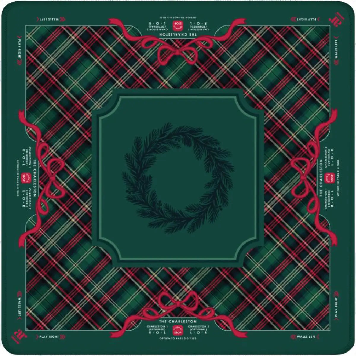 Evergreen & Tartan Mahjong Mat The Happy Southerner