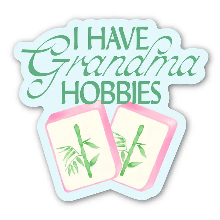 I Have Grandma Hobbies Mahjong Tile Sticker