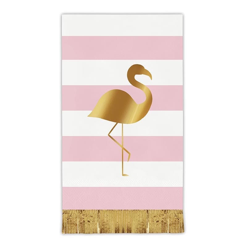 Foil Fringe Napkins - Flamingo The Happy Southerner