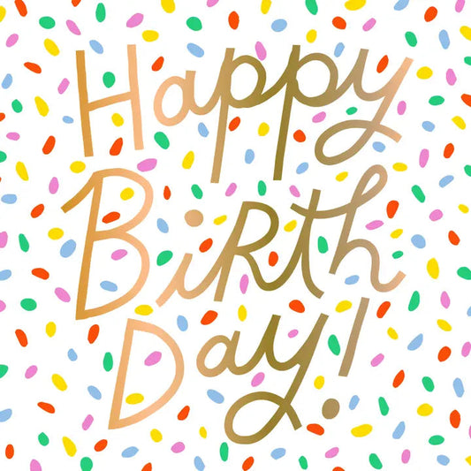 Fun Cocktail Napkins | Happy Birth Day - Foil - 20ct The Happy Southerner