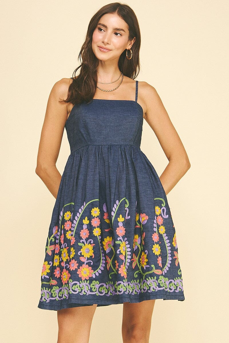 Garden Party Embroidered Sundress The Happy Southerner