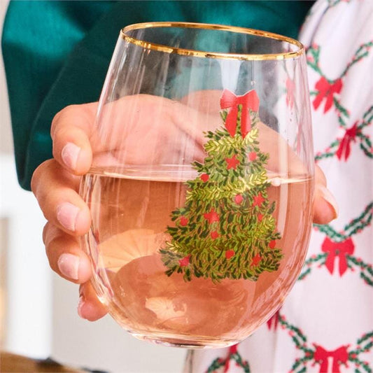 Glass Stemless Wine Traditional Tree The Happy Southerner