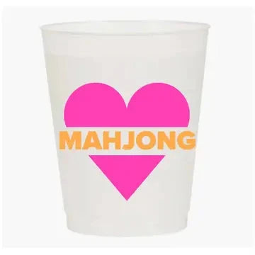 Heart Mahjong Frosted Cups The Happy Southerner