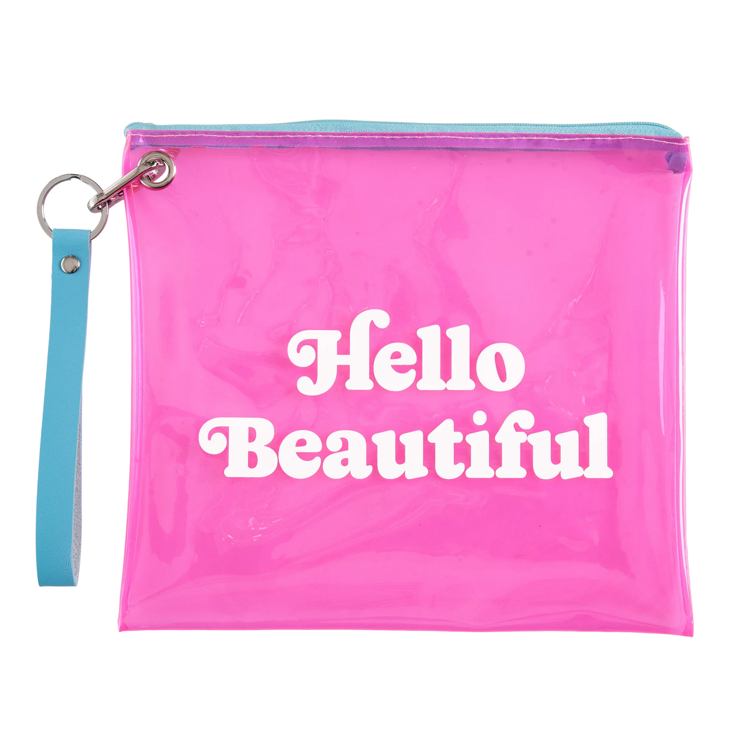 Hello Beautiful Clear Wristlet The Happy Southerner