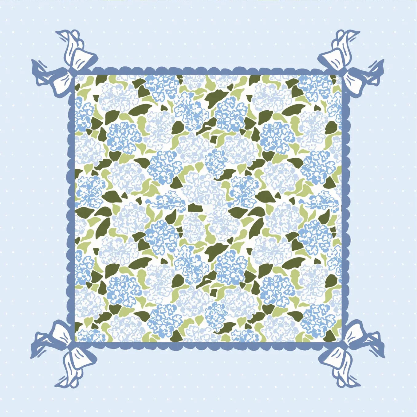 Hydrangea Mahjong Playing Mat The Happy Southerner