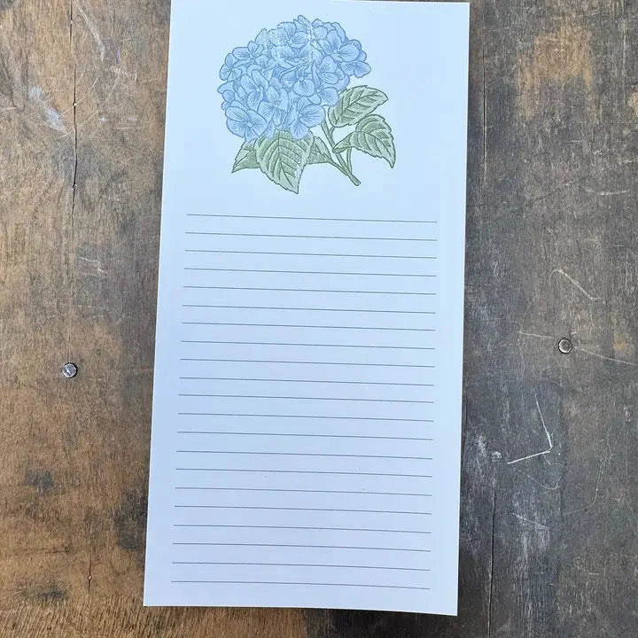 Hydrangea Notepad The Happy Southerner