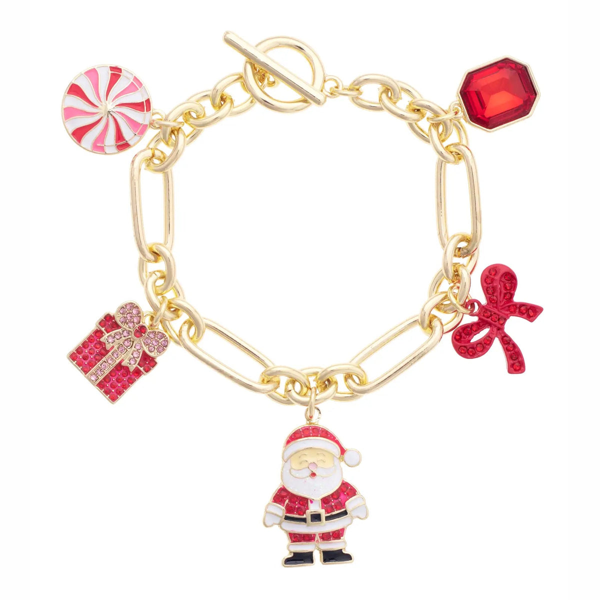 Jolly Santa Charm Bracelet The Happy Southerner